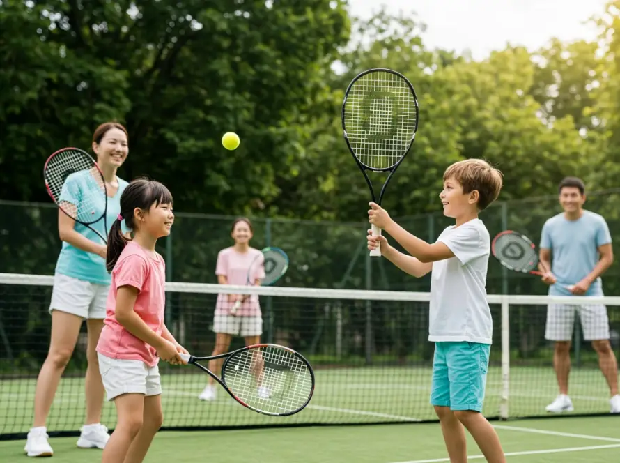 Tennis as a great activity for the entire family!